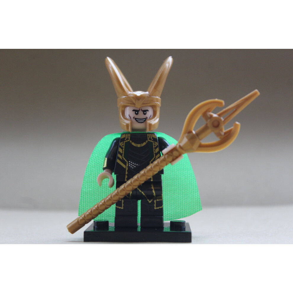 (loki) Marvel Super Heroes Avengers Mini Figures Fit Lego