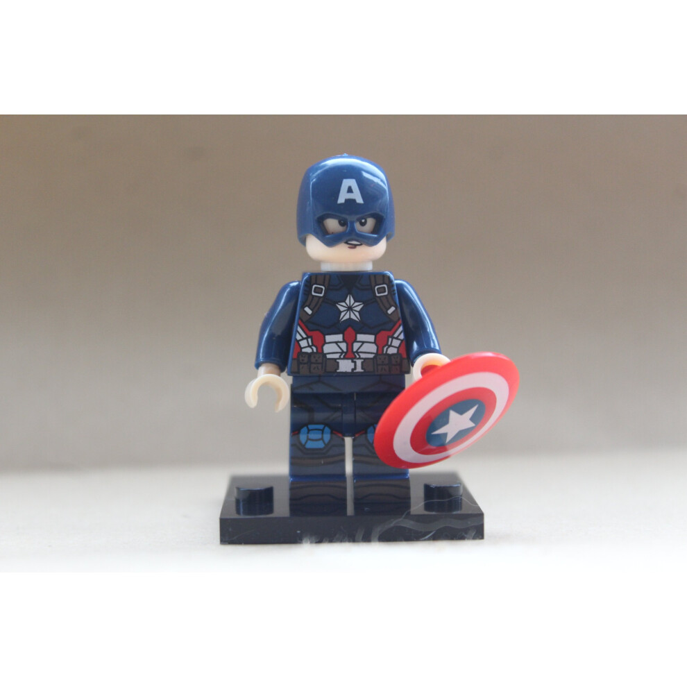 (captain America) Marvel Super Heroes Avengers Mini Figures Fit Lego