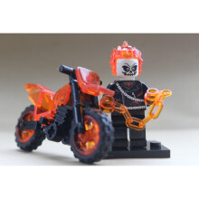 (ghost rider and bike) Marvel Super Heroes Avengers Mini Figures Fit Lego