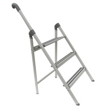 3 Step Folding Stepladder With Handle (Stool Aluminium Safety Compact)