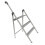 3 Step Folding Stepladder With Handle (Stool Aluminium Safety Compact) 1