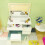 (Fantasy) Dressing Table Set with Hollywood LED Mirror 3