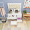 (Melody) Dressing Table Set with Hollywood LED Mirror 5