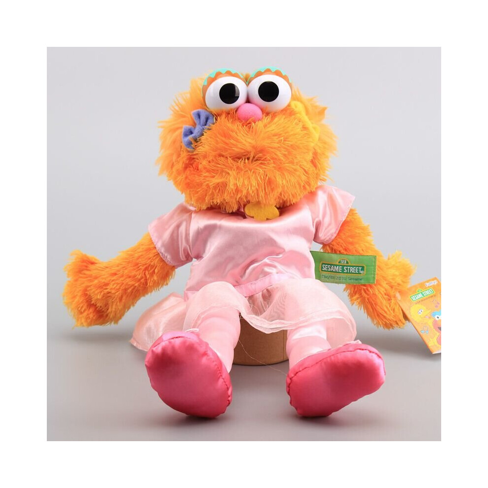 (Zoe) Sesame Street Hand Puppet Plush Toys Elmo Cookie Monster Ernie Stuffed Dolls Toy