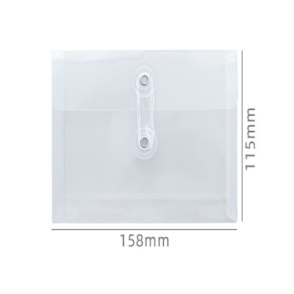 (Horizontal) A6 Size File Folder Organizer Waterproof Transparent Document Bag School Office