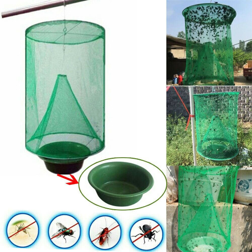 The Ranch Fly Trap Outdoor Fly Trap - Killer Bug Cage Net Perfect For 