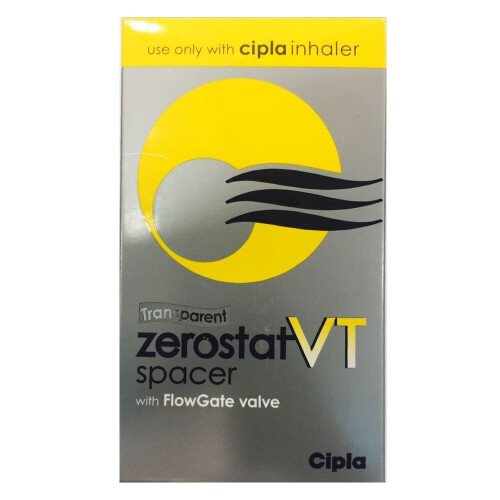 Cipla Zerostat VT Spacer With Flow Gate Valve, Use Only With Cipla Inhaler on OnBuy