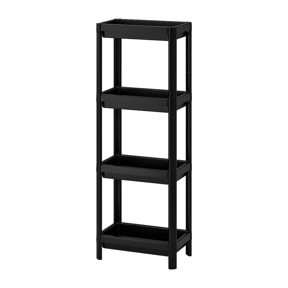 Ikea VESKEN Shelf unit, black 36x23x100 cm Brand New