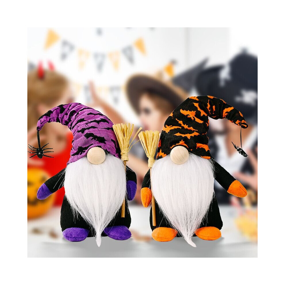 (Orange+Purple) Gonks Gnome Witch Spider Rudolph Doll Home Decor Party Decoration
