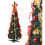 (Red / Gold) Best Artificial 6ft Pre-Lit Decorated Pop Up Christmas Tree Multi Function Timer 7