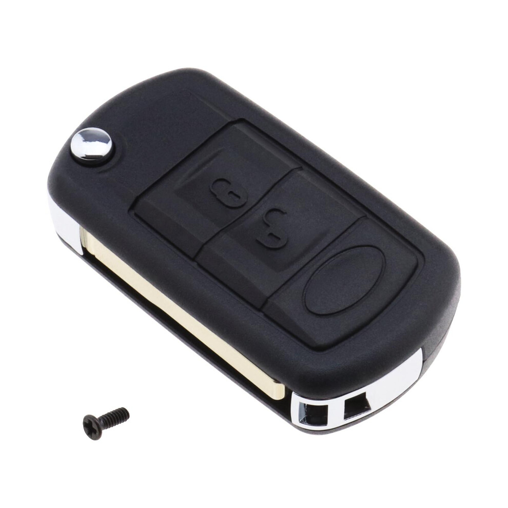 3-Button Remote Fold Key Fob Shell Uncut Key Blade For Land Rover Discovery Lr3 4894833128675