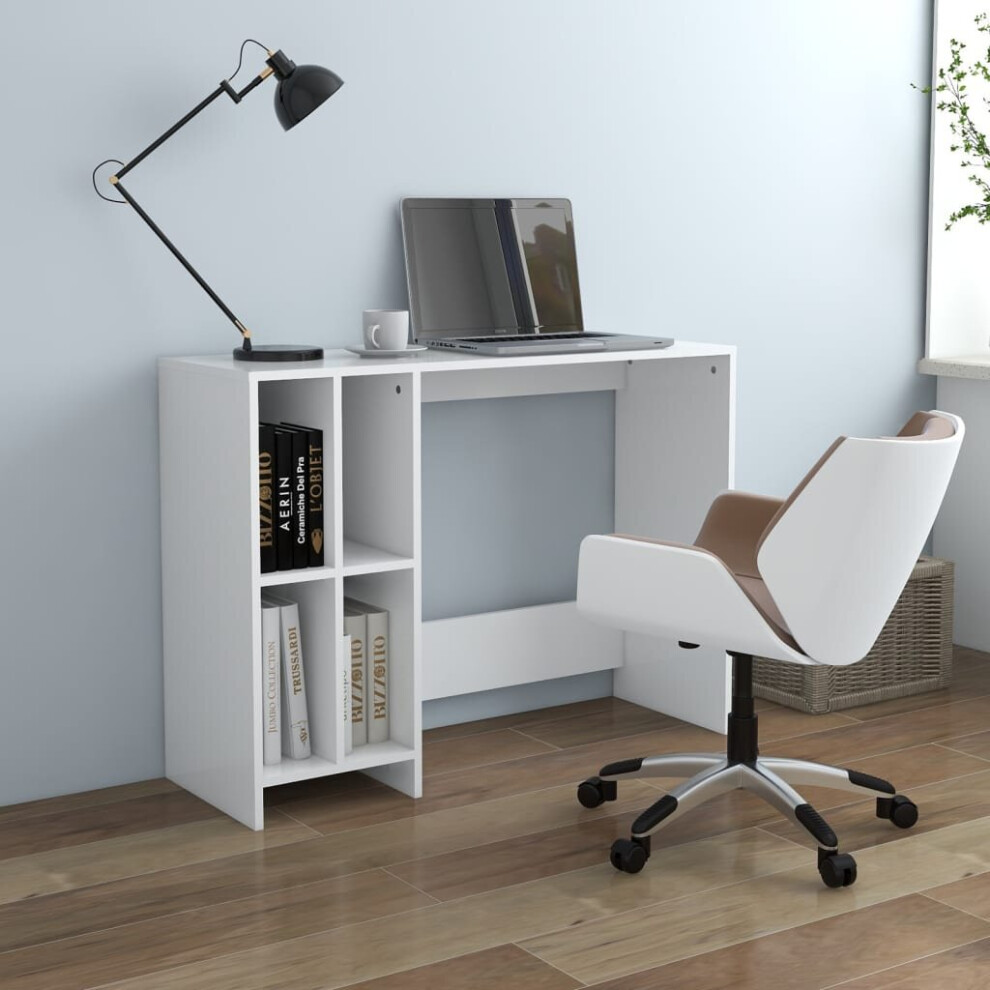 Vidaxl Notebook Desk Engineered Wood Laptop Workstation Computer Desk White