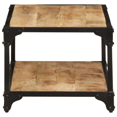 VidaXL vidaXL Solid Rough Mango Wood Coffee Table Couch Side End Accent Console Table 2