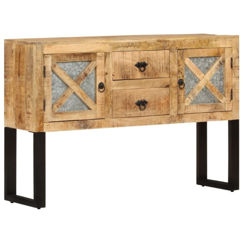 VidaXL vidaXL Rough Mango Wood Sideboard Wooden Home Console End Table Side Cabinet