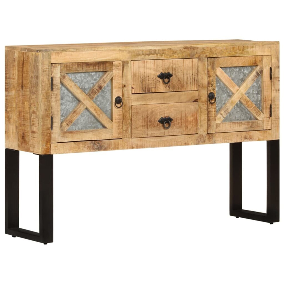 Vidaxl Rough Mango Wood Sideboard Wooden Home Console End Table Side Cabinet