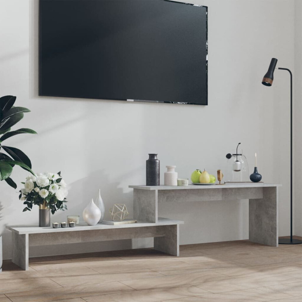 Vidaxl Tv Cabinet Concrete Engineered Wood Tv Sideboard Indoor Furniture Grey