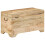 VidaXL vidaXL Solid Rough Mango Wood Storage Chest Wooden Entryway Hallway Bench 2