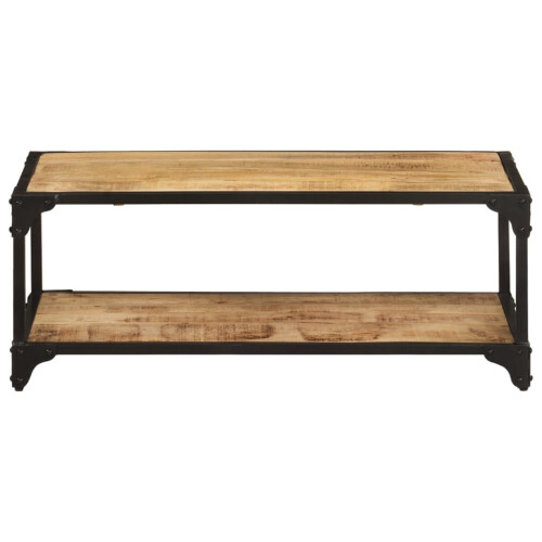 VidaXL vidaXL Solid Rough Mango Wood Coffee Table Couch Side End Accent Console Table 1