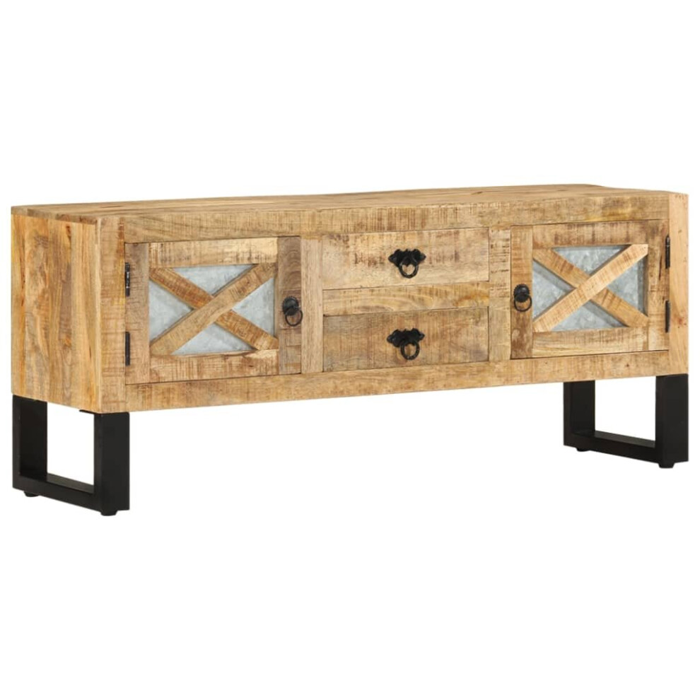 Vidaxl Rough Mango Wood Tv Cabinet Living Room Lowboard Sideboard Tv Stand