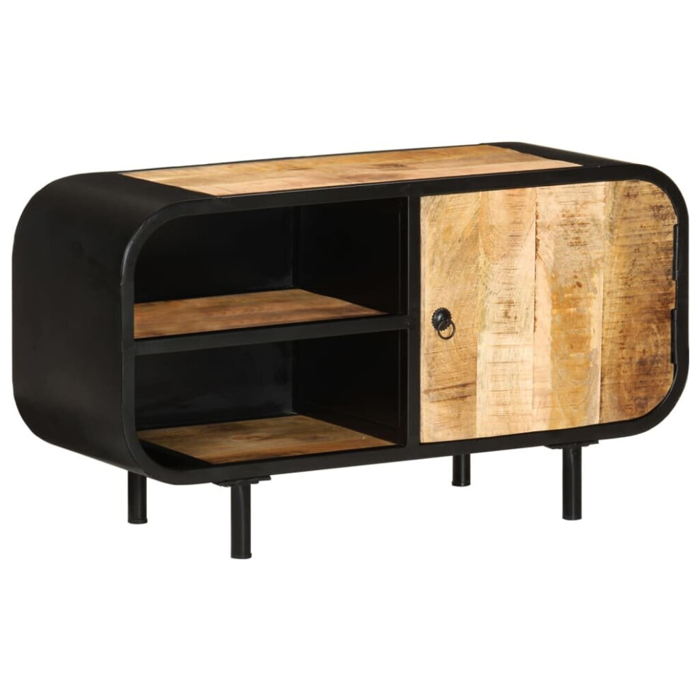 Vidaxl Rough Mango Wood Tv Cabinet Living Room Lowboard Sideboard Tv Stand