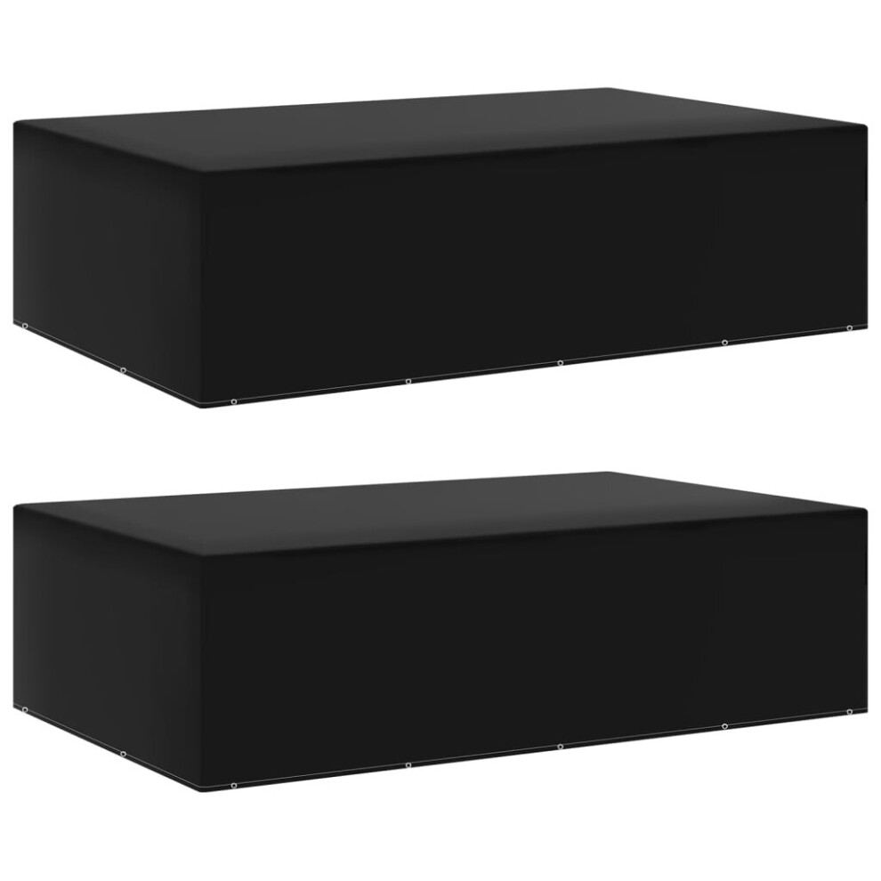 Vidaxl 2X Garden Furniture Covers 12 Eyelets Outdoor Patio Furniture Cover Set