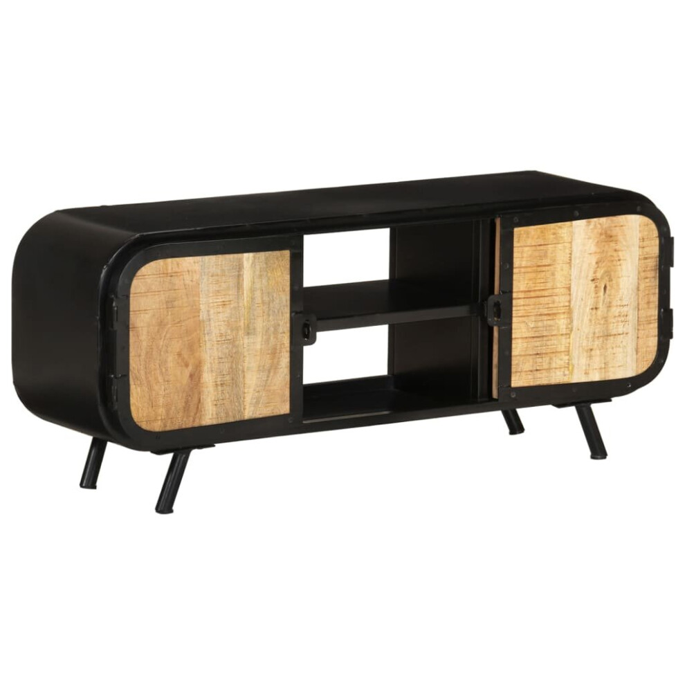 Vidaxl Rough Mango Wood Tv Cabinet Living Room Lowboard Sideboard Tv Stand