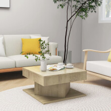 vidaXL Coffee Table Sonoma Oak Engineered Wood Living Room Couch Sofa Table