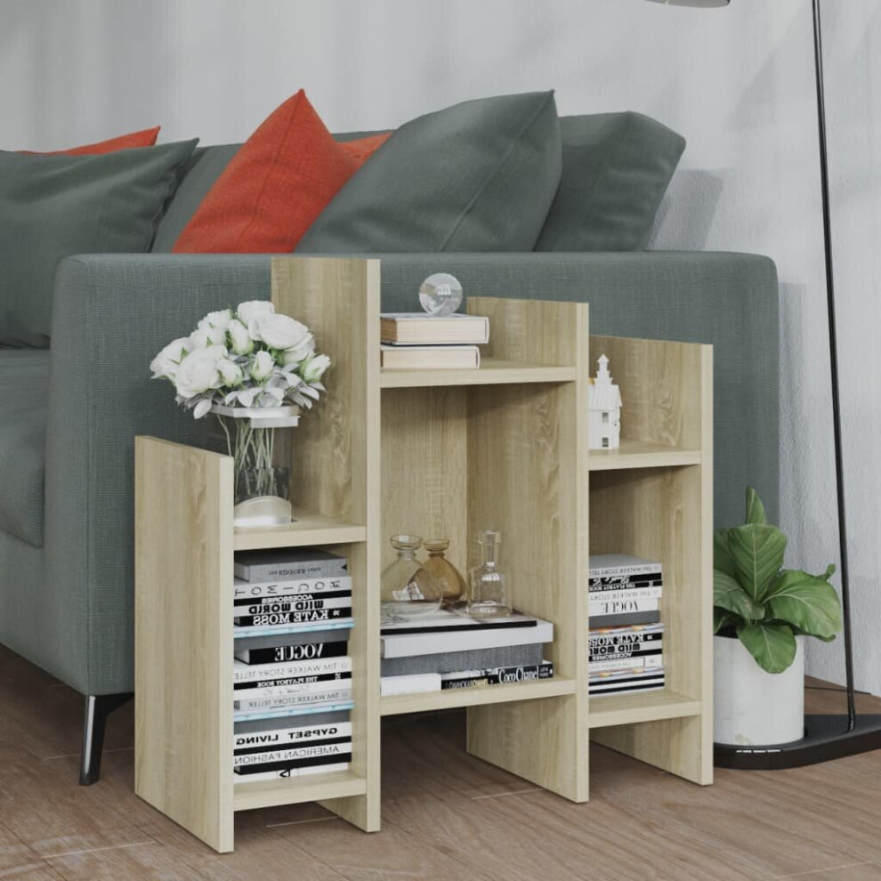 vidaXL Side Cabinet Sonoma Oak Engineered Wood Storage Cabinet Home Furniture
