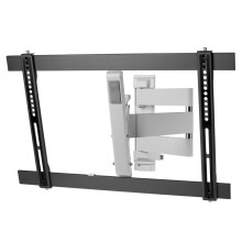 One For All WM6652 Full-Motion TV Wall Mount - Fits 32-90 in TVs, 40 kg, 180 deg swivel, 20 deg tilt, Black/White