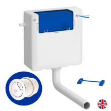 WYE Front-Access Concealed Cistern - Pneumatic Flush, Slim 145mm, Front/Top Access, Pre-assembled Fittings
