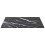 VidaXL vidaXL Table Top Black Tempered Glass with Marble Design Dining Table Top Set 4