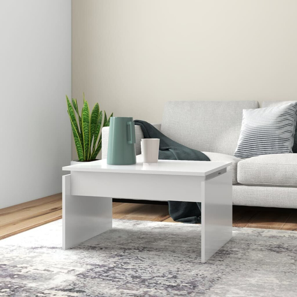 Vidaxl Coffee Table Hall End Table Accent Side Table White Engineered Wood