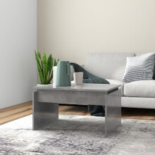 vidaXL Coffee Table End Table Accent Side Table Concrete Grey Engineered Wood