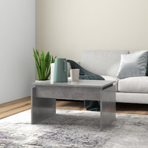 VidaXL vidaXL Coffee Table End Table Accent Side Table Concrete Grey Engineered Wood