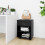VidaXL vidaXL Rolling Cabinet Black Engineered Wood Drawer Rolling Office Cabinet 1