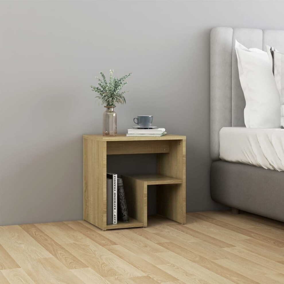 Vidaxl Bed Cabinet Sonoma Oak Engineered Wood Bedside Cabinet Table Nightstand