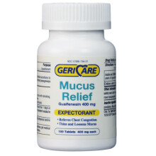 Mucus Relief (Expectorant) Guaifenesin 400mg 100 Tablets