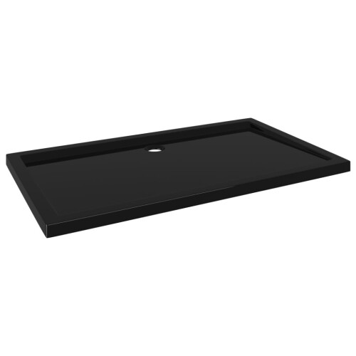 VidaXL vidaXL Shower Base Tray Bathroom Tray Low Threshold Shower Pan Slip-Resistant Easy to Clean & Assemble Reinforced ABS 27 6"""" x47 2 x1 6 Bl 1