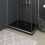 VidaXL vidaXL Rectangular ABS Shower Base Tray Black Bathroom Plumbing Shower Parts 1