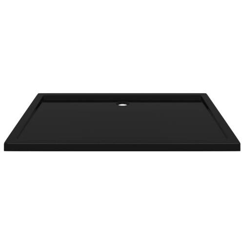 VidaXL vidaXL Rectangular ABS Shower Base Tray Black Bathroom Plumbing Shower Parts 2