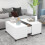 VidaXL vidaXL Coffee Table White Engineered Wood Home Couch Side Centre Accent Table 1