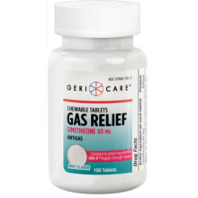 Gas Relief (Simethicone) 80 mg Mint Chewable, 100 Chewable Tablets