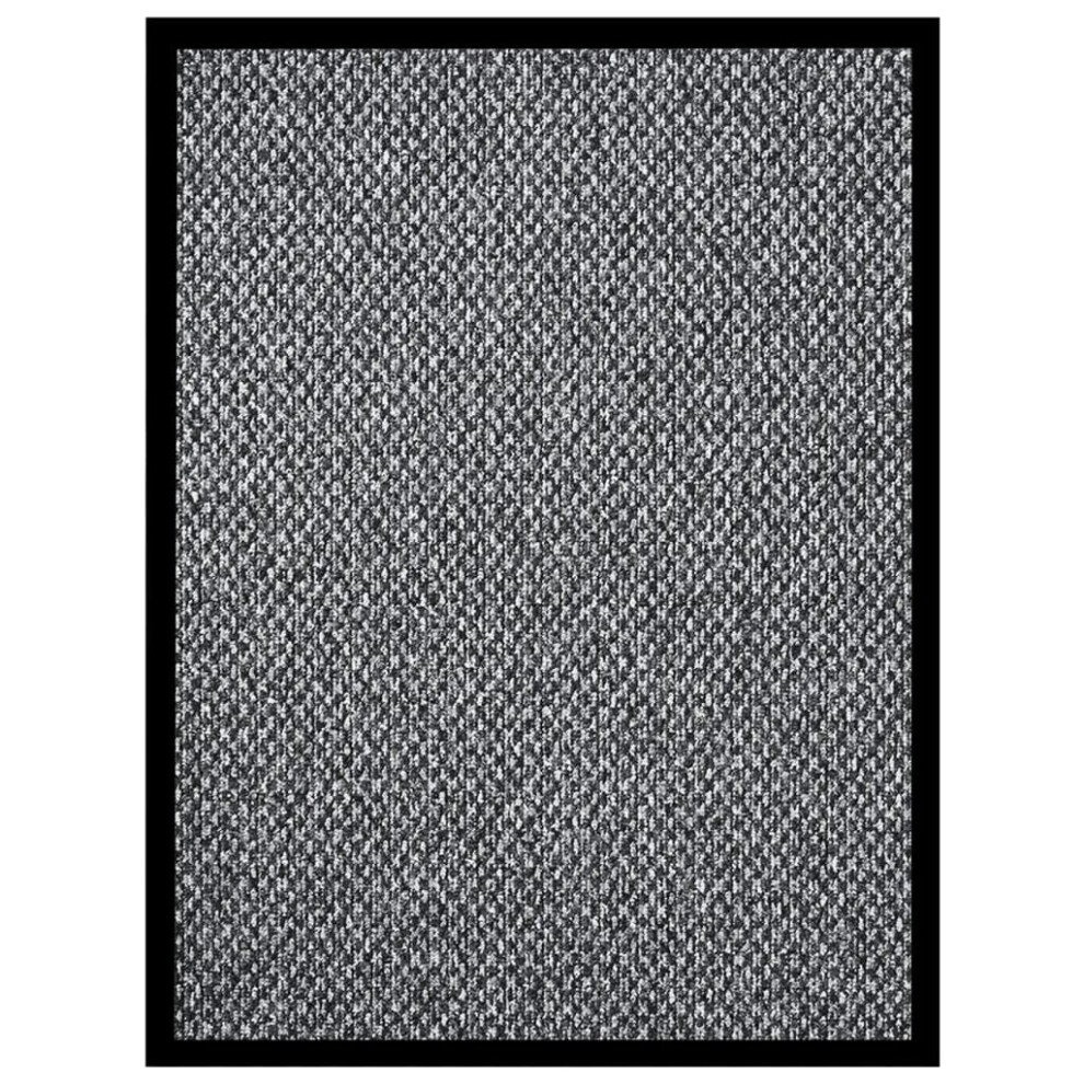 vidaXL Doormat Grey Home Decorative Barrier Welcome Front Door Mat Area Rug