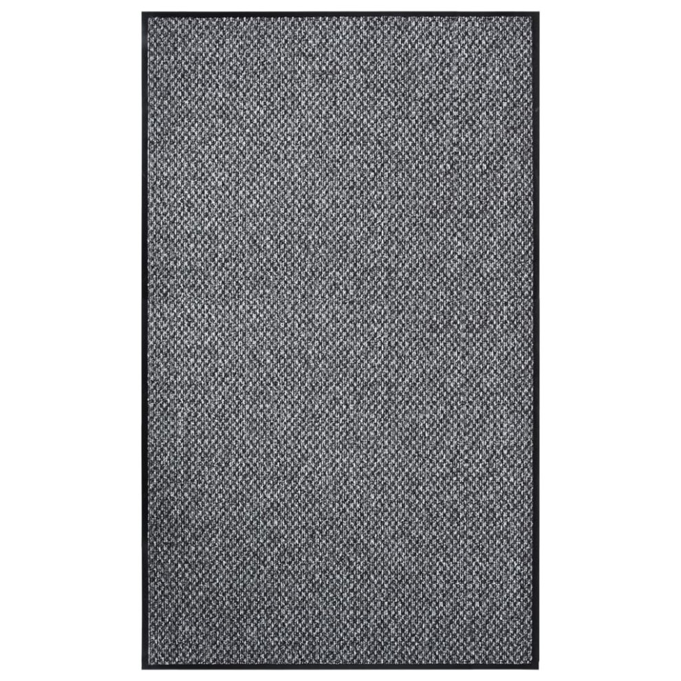 vidaXL Doormat Grey Home Decorative Floor Welcome Front Door Barrier Mat Rug