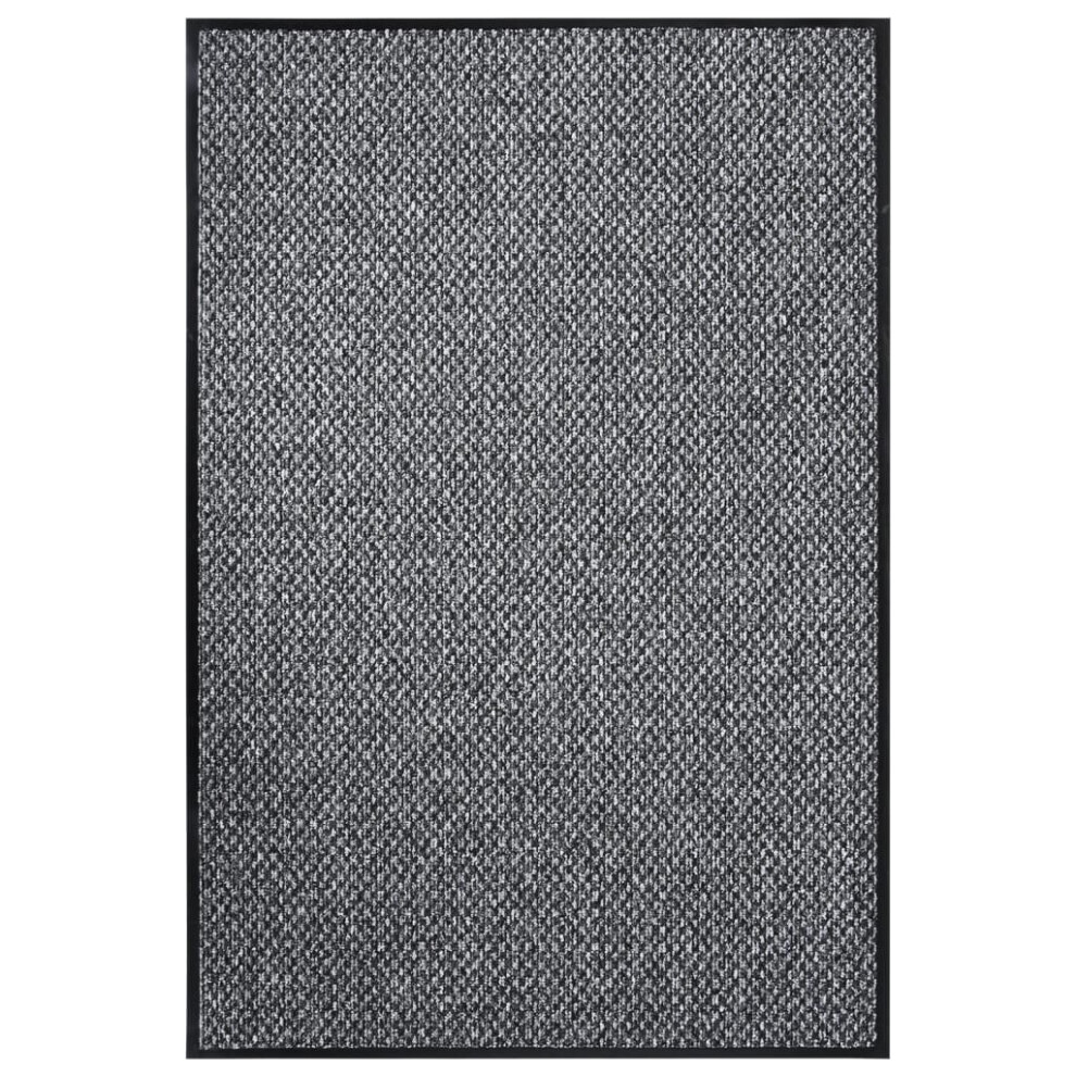 vidaXL Doormat Grey Home Decorative Floor Welcome Front Door Barrier Mat Rug