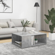 vidaXL Coffee Table Concrete Grey Engineered Wood Home Centre End Accent Table