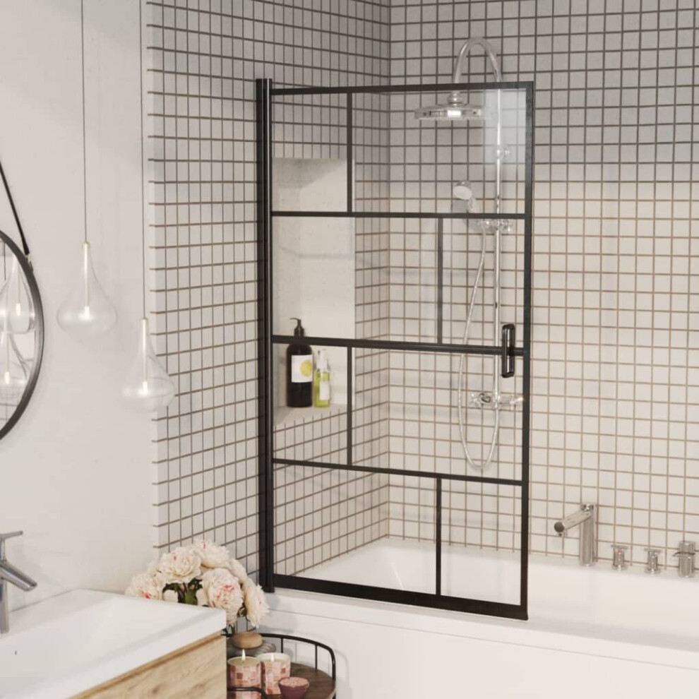 Vidaxl Shower Enclosure Esg Black Bathroom Shower Cabin Cabinet Cubicle Screen 8720286416051