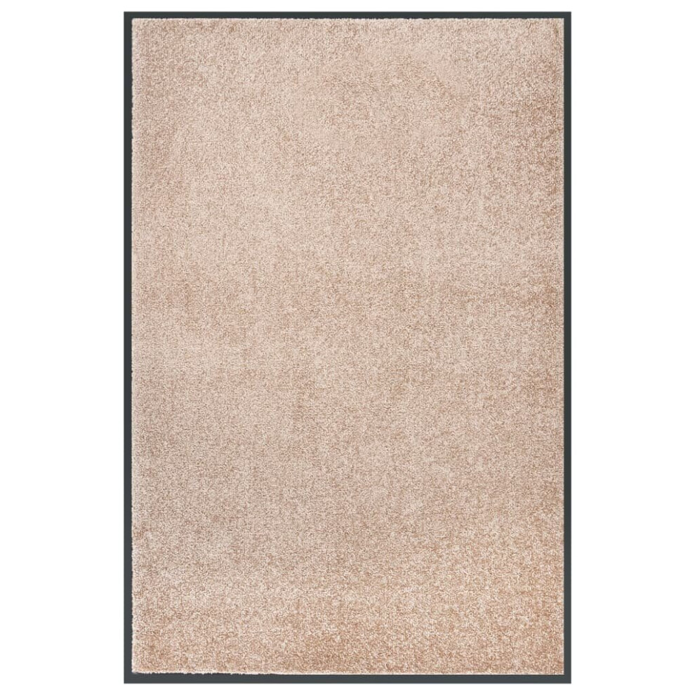 Vidaxl Doormat Beige 80X120 Cm Home Floor Decorative Barrier Welcome Mat Rug