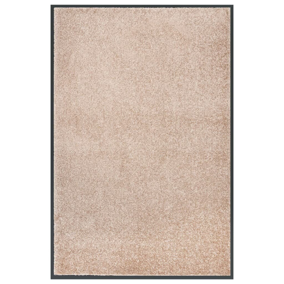 vidaXL Doormat Beige 80x120 cm Home Floor Decorative Barrier Welcome Mat Rug