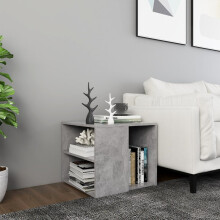 vidaXL Side Table Concrete Grey Engineered Wood Indoor Furniture Coffee Table